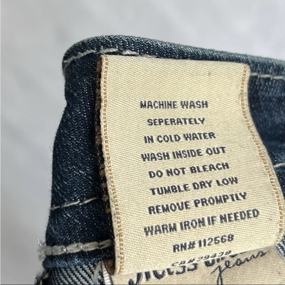 Miss Me Jeans Sz 30x32 Bootcut Sequined Dark Wash Y2K Bling Western JP5124B6 EUC - Picture 10 of 15